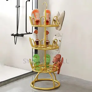 Luxurious Rotating Shoe Slipper Rack