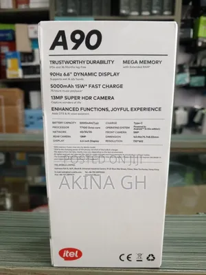 New Itel A90 64 GB Black