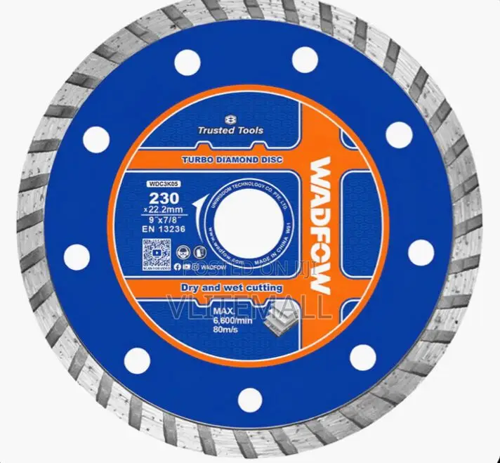 Wadfow 230x22.2mm Turbo Diamond Cutting Disc - Wdc3k05