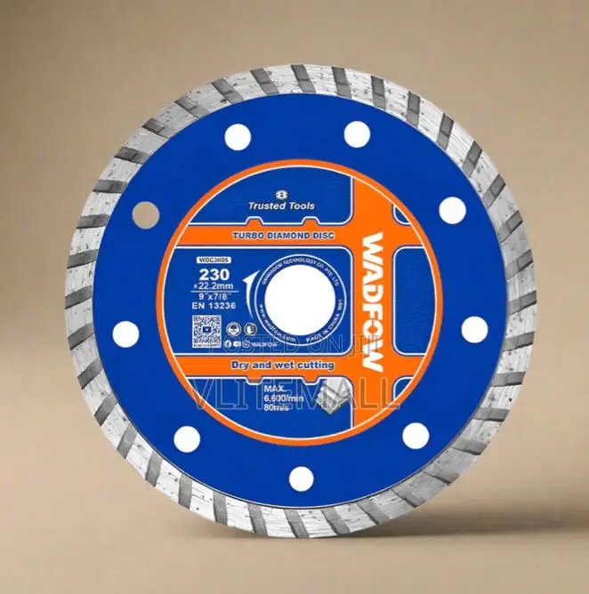 Wadfow 230x22.2mm Turbo Diamond Cutting Disc - Wdc3k05