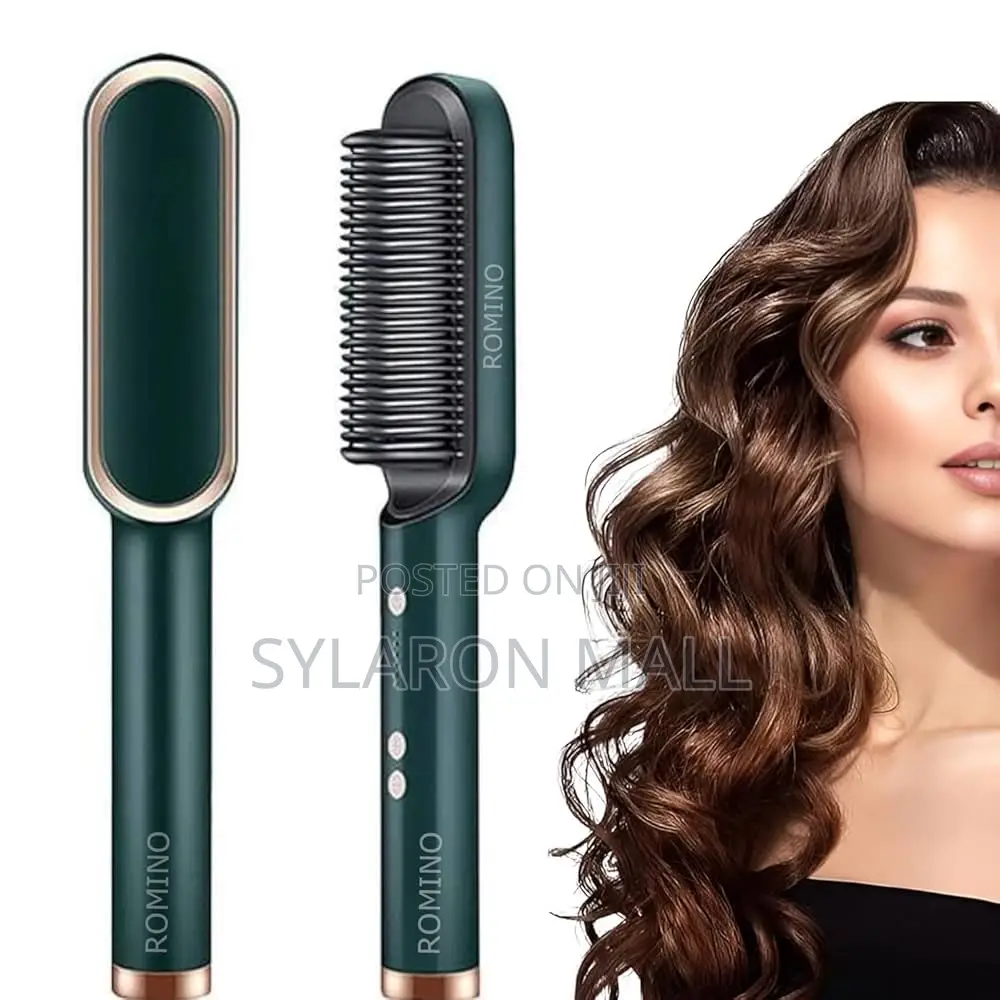 Hair Straightening Brush – Anti-frizz Ptc Fast Heating