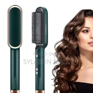 Hair Straightening Brush – Anti-frizz Ptc Fast Heating