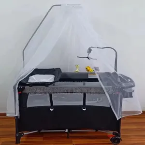 Baby Durable Adjustable Mobile Plus Beside Bed Cot
