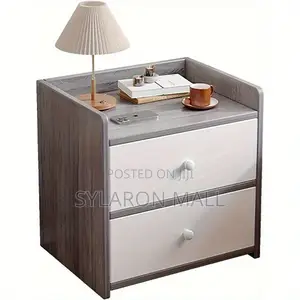 Modern Wooden Bedside Table With Drawers