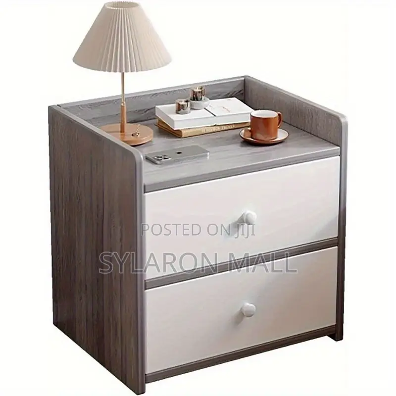 Modern Wooden Bedside Table With Drawers