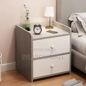 Modern Wooden Bedside Table With Drawers