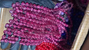 Carmine Red Jade Beads