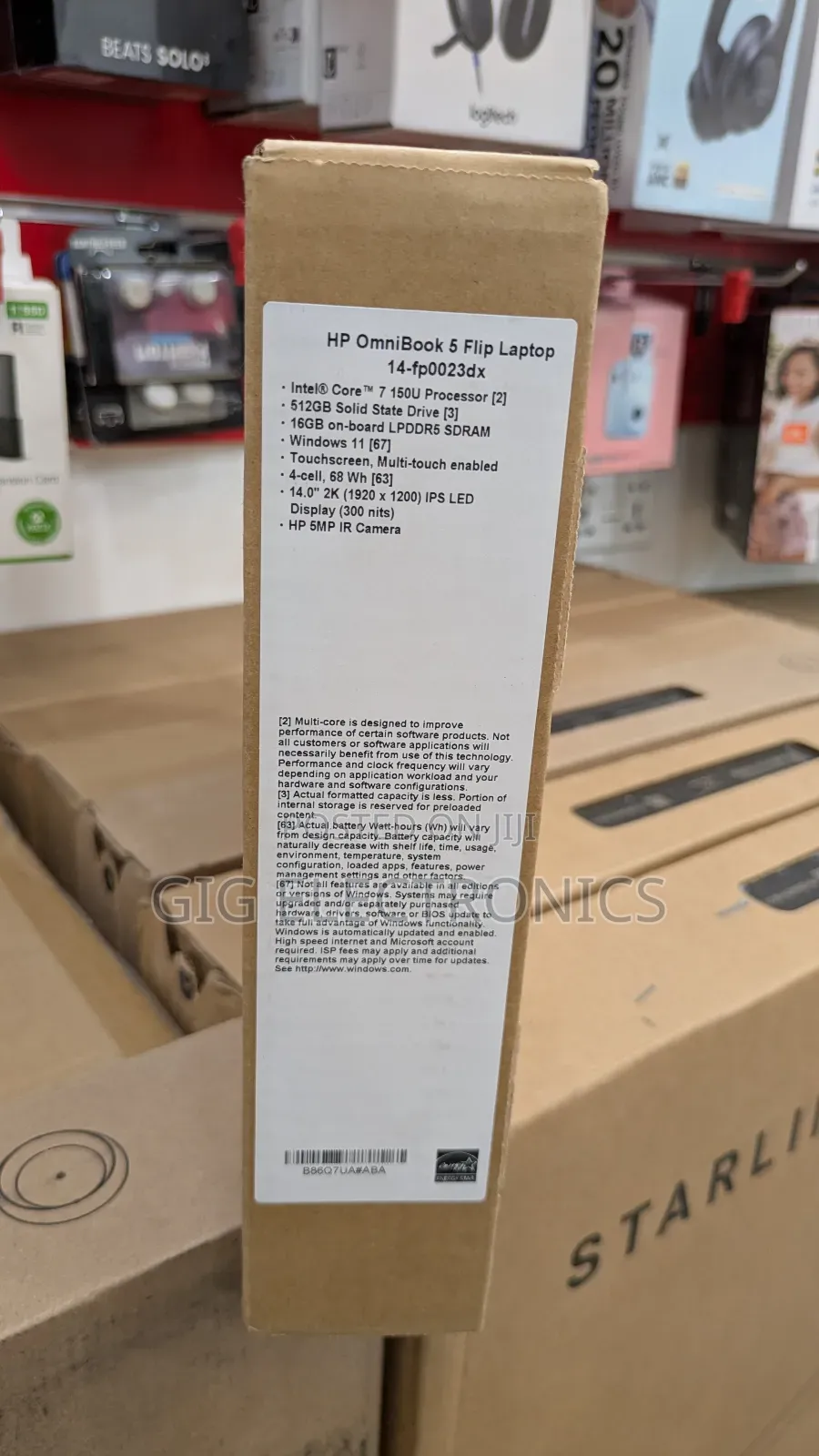 New Laptop HP OmniBook 5 Flip 14-fp0023dx 16GB Intel Core 7 SSD 512GB