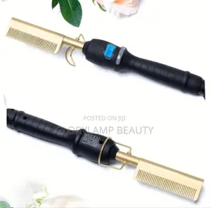 Professional Titanium Electric Hot Comb Hair Straightener 450f