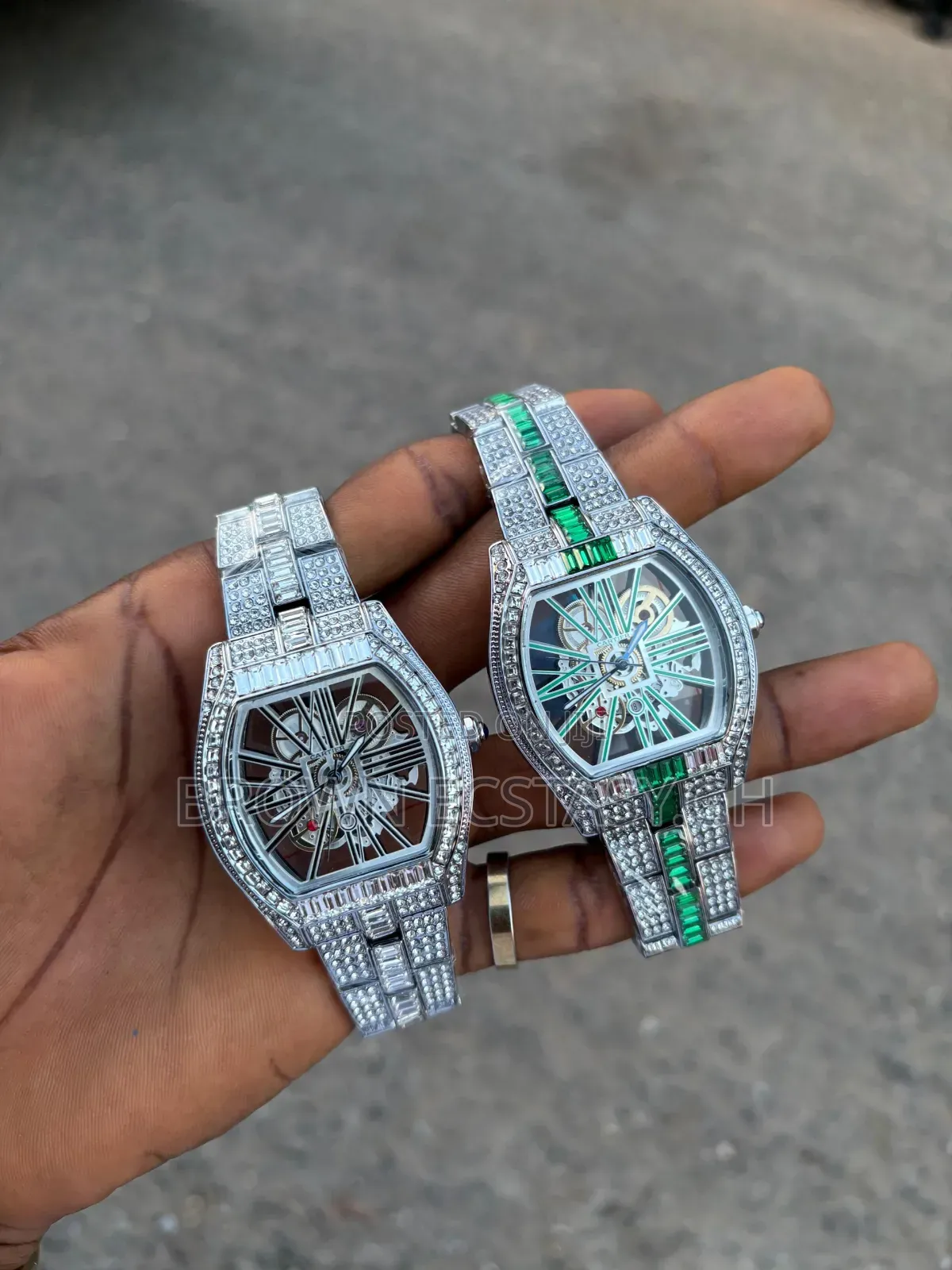 Iced Out Carter Roadster Skeleton Watch