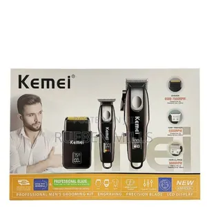 Three In One Original Adjustable Blade Kemei Barbering Shaving Machine