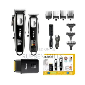 Three In One Super Strong Kemei Hair Clipper Barbering Machine 3 In 1.