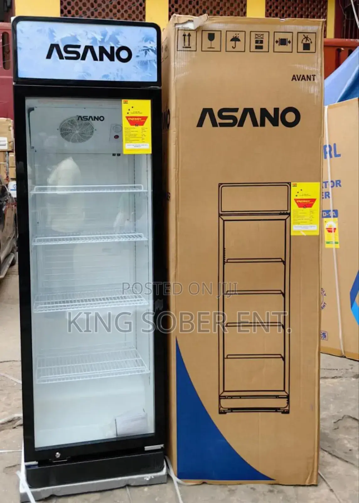 Fast Cooling Asano Display Fridge 240l on Promo