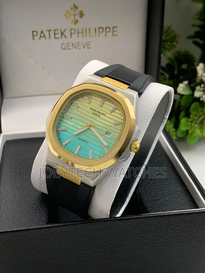 Patek Philippe Multi-Colored Silicone Strap Watch