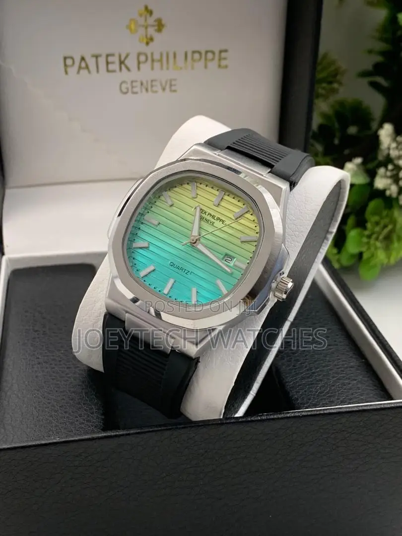 Patek Philippe Multi-Colored Silicone Strap Watch