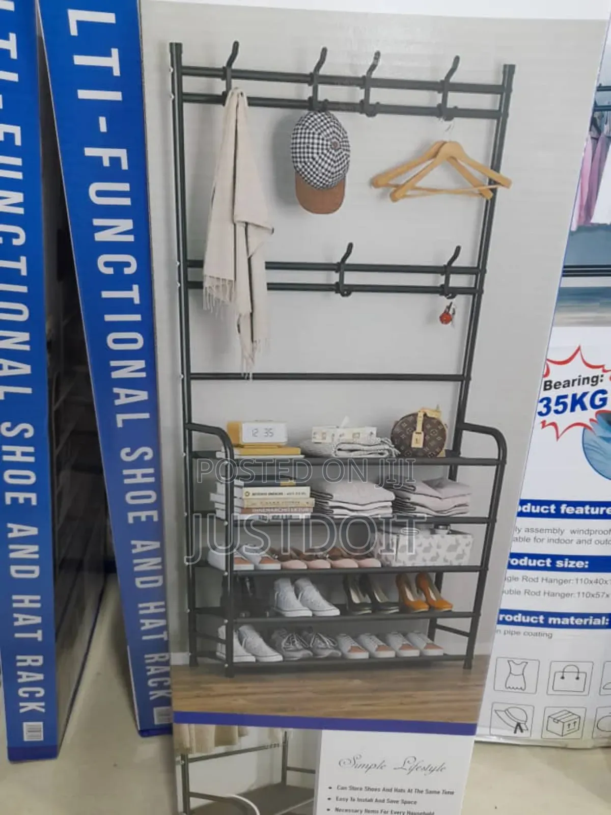 Multi Functional Shoe and Hat Rack