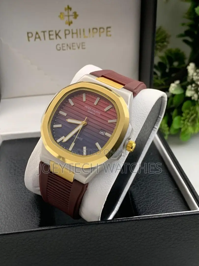 Patek Philippe Multi-Colored Silicone Strap Watch