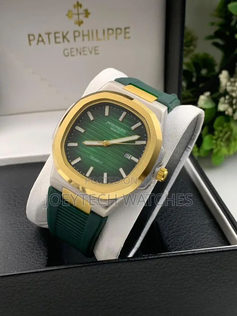 Patek Philippe Multi-Colored Silicone Strap Watch