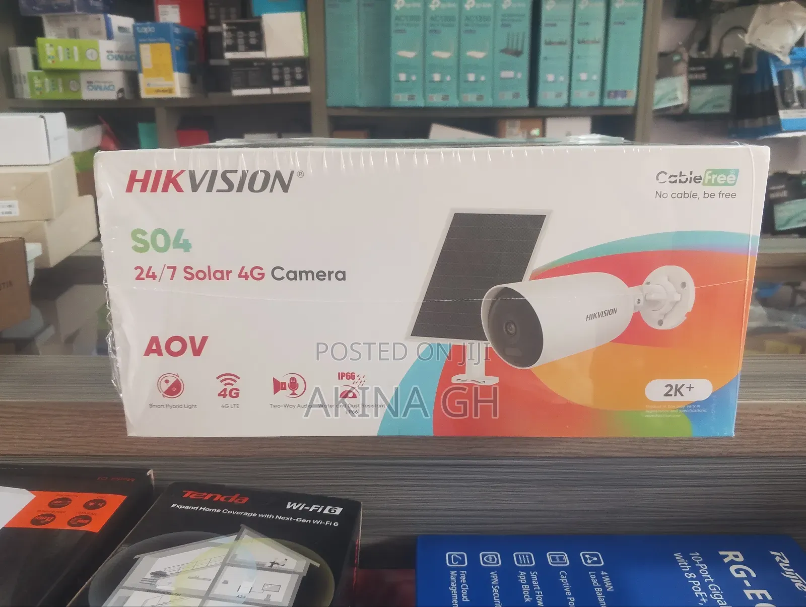 Hikvision 24/7 Aov 4mp Solar 4g Bullet Camera Ds-2cfs04/4g