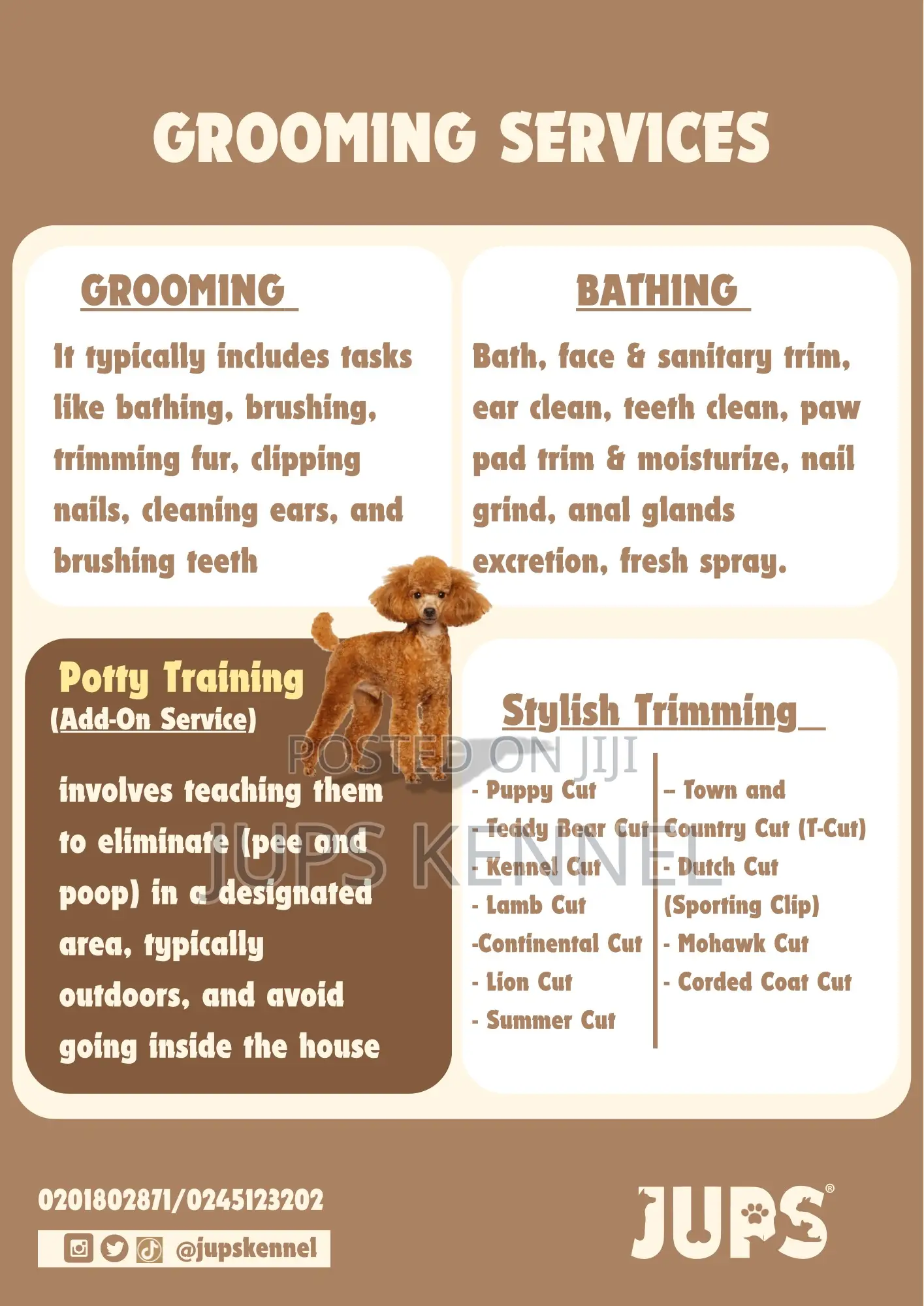 Grooming Services (Shaving Bathing)