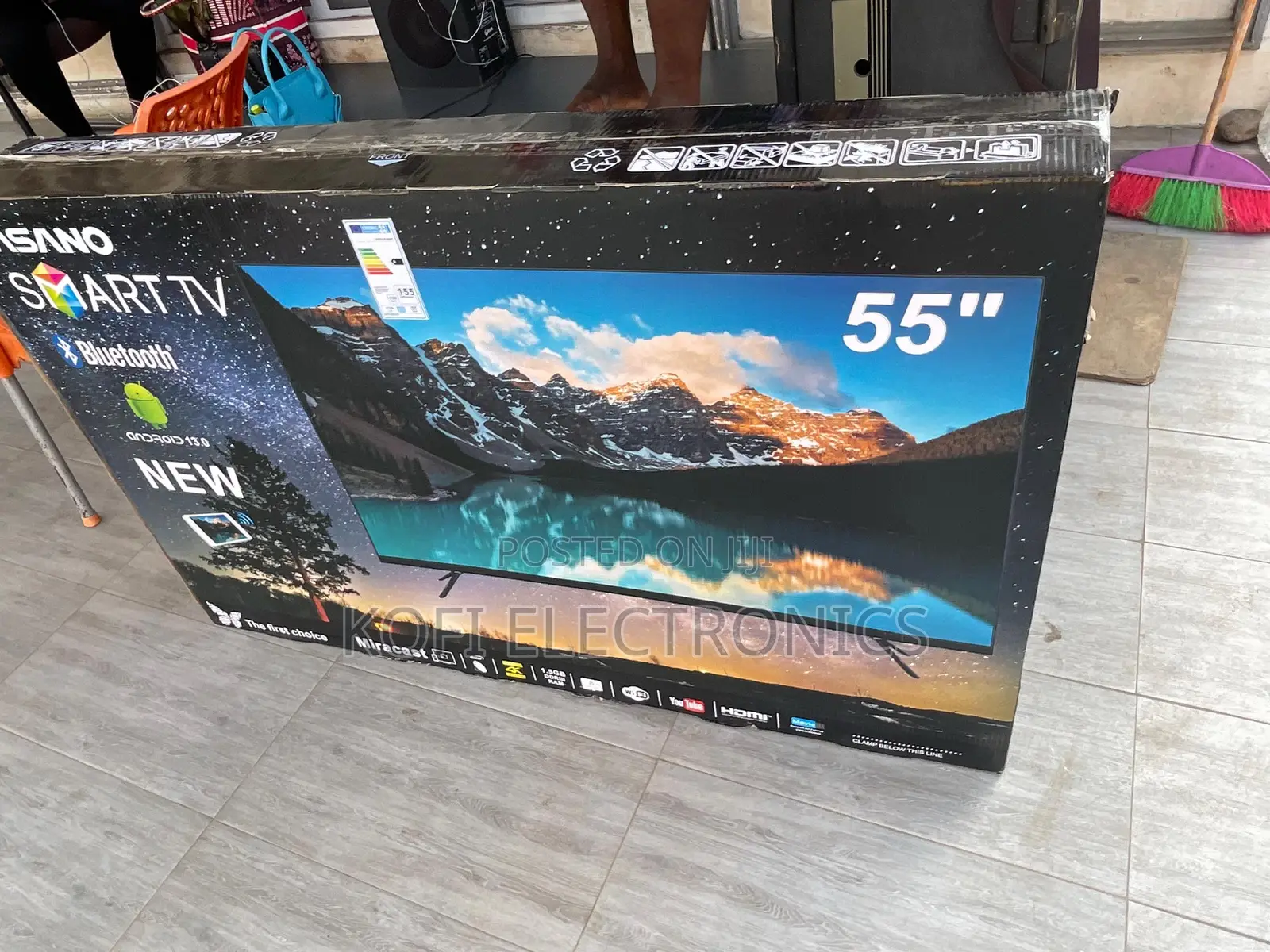 Asano 55” Smart Tv Sleek, Smart Stunning Display