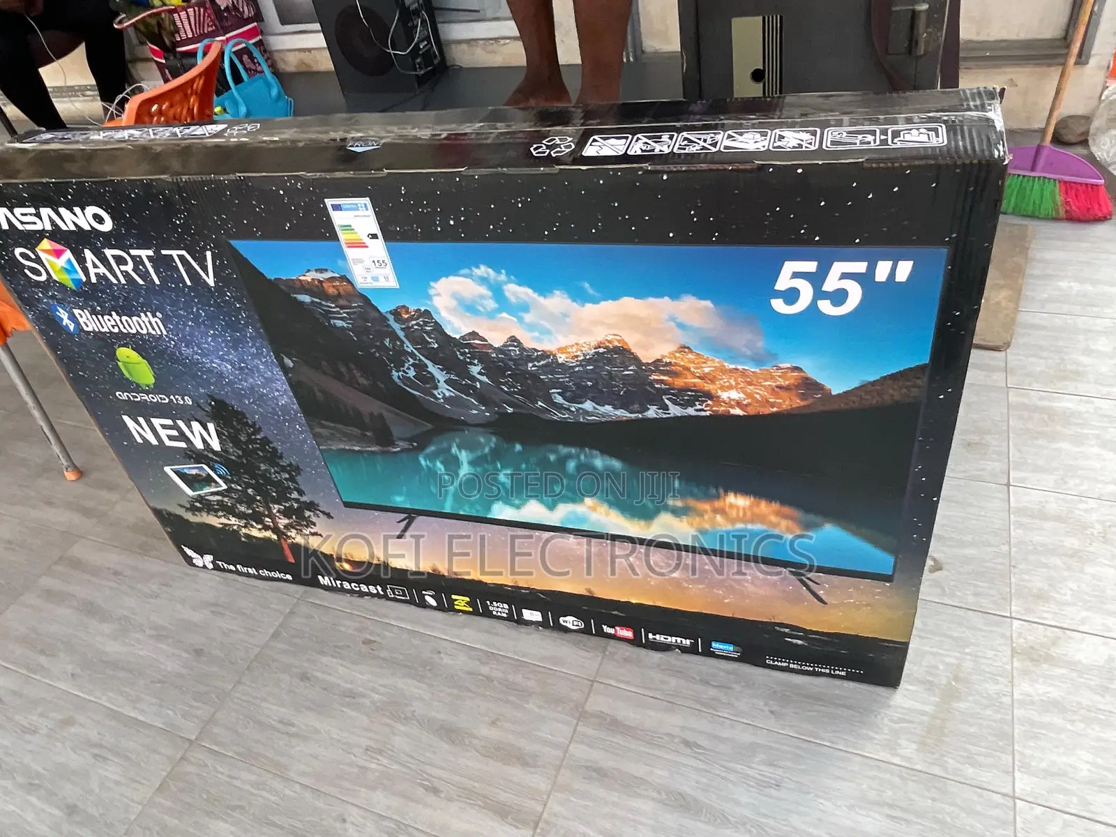 Asano 55” Smart Tv Sleek, Smart Stunning Display