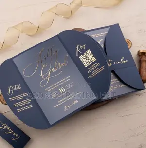 Metallic Effect Invitation Cards