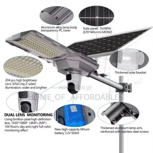Smart Security Camera Solar Street Lights