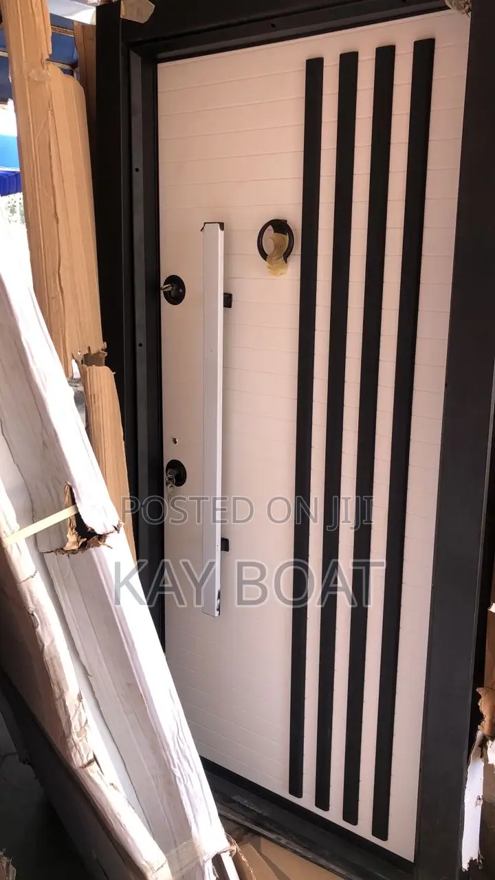 Unboxed Clean White and Black Door