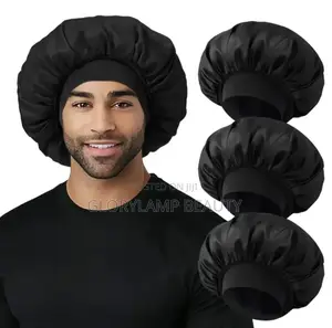 Satin Sleep Bonnet Cap - Comfortable Hair Protection for Men Women