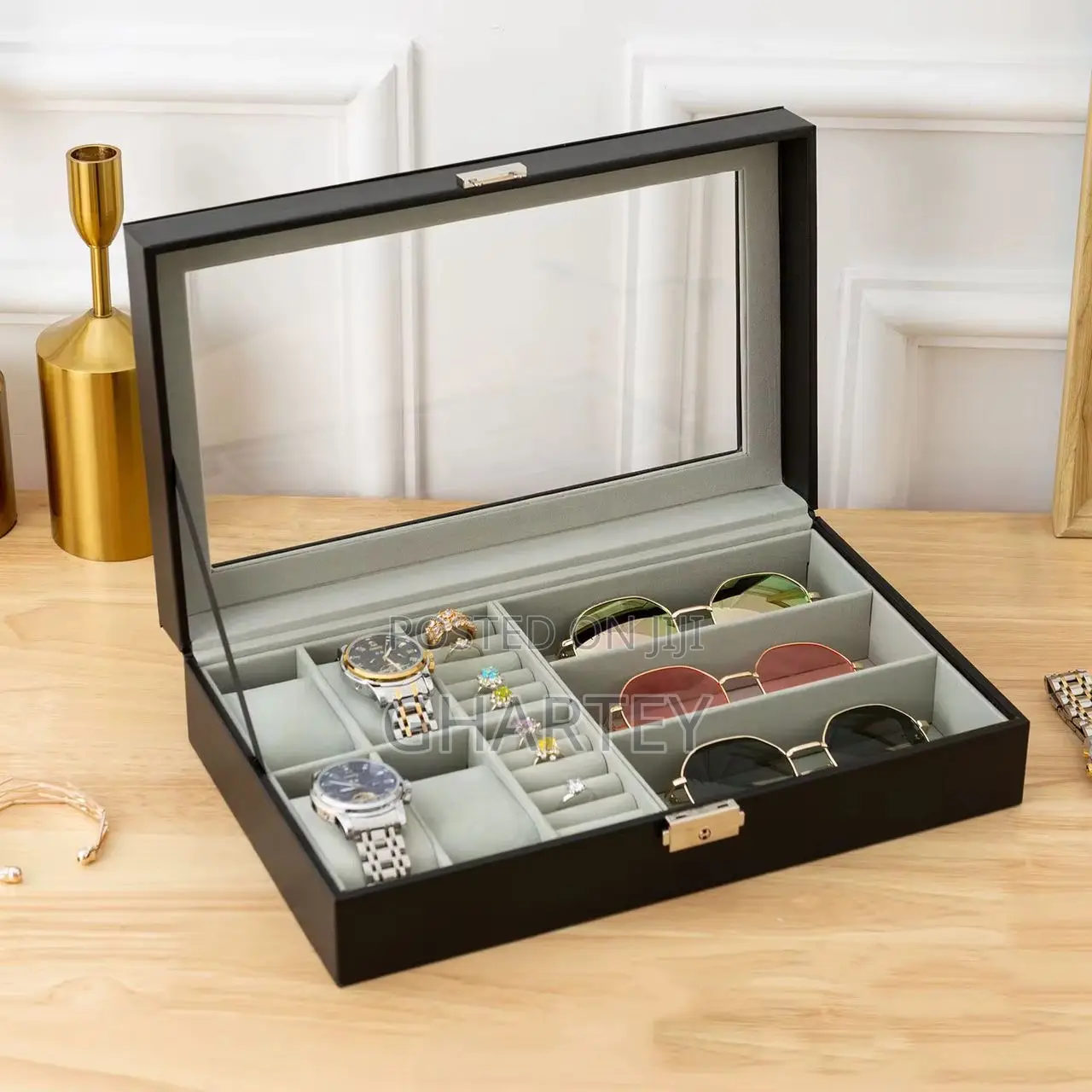Elegant Jewelry Sunglasses Storage Box