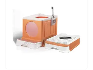 2 Colored Cat Litter Box