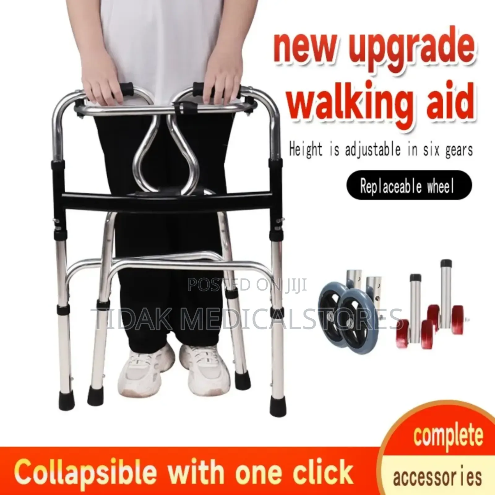 Zimmer Frame/Walker (Foldable Without Wheels)