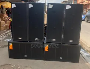 2pairs Of Jbn Full Range And A Pair Of Ev Double Bass Speakers