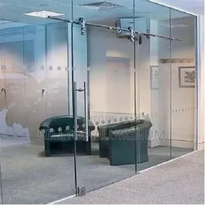 Frameless Glazz Double Doorr