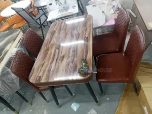 Imported 4 Seater Dining Set With Heavy Marble Top