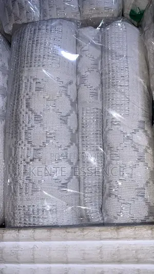 White Handwoven Kente