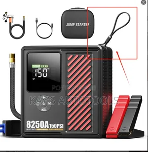 High Quality Heavy Duty Jump Starter With Led Display and Tire Pump