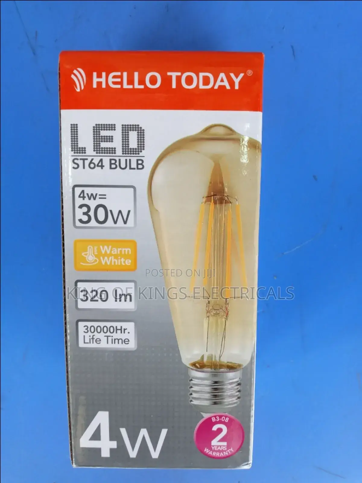 Led St64 Bulb(Warm and White Color,4w)