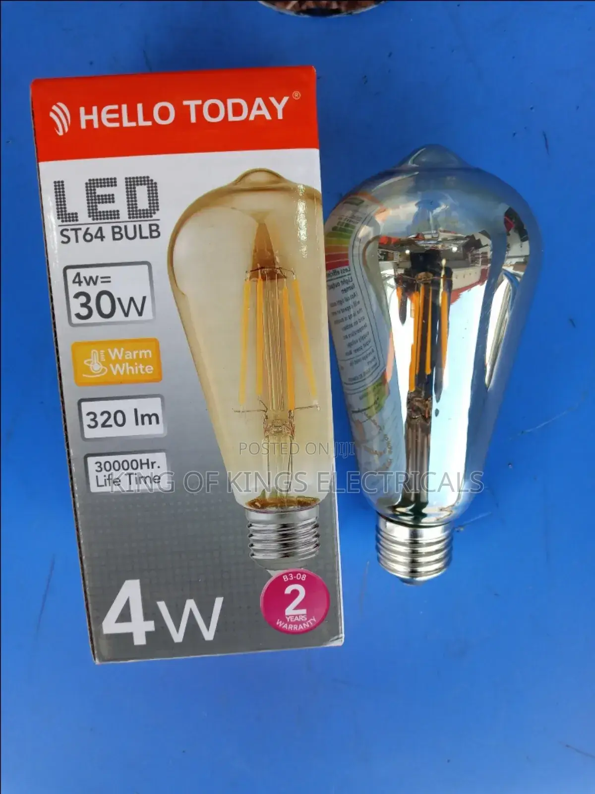 Led St64 Bulb(Warm and White Color,4w)