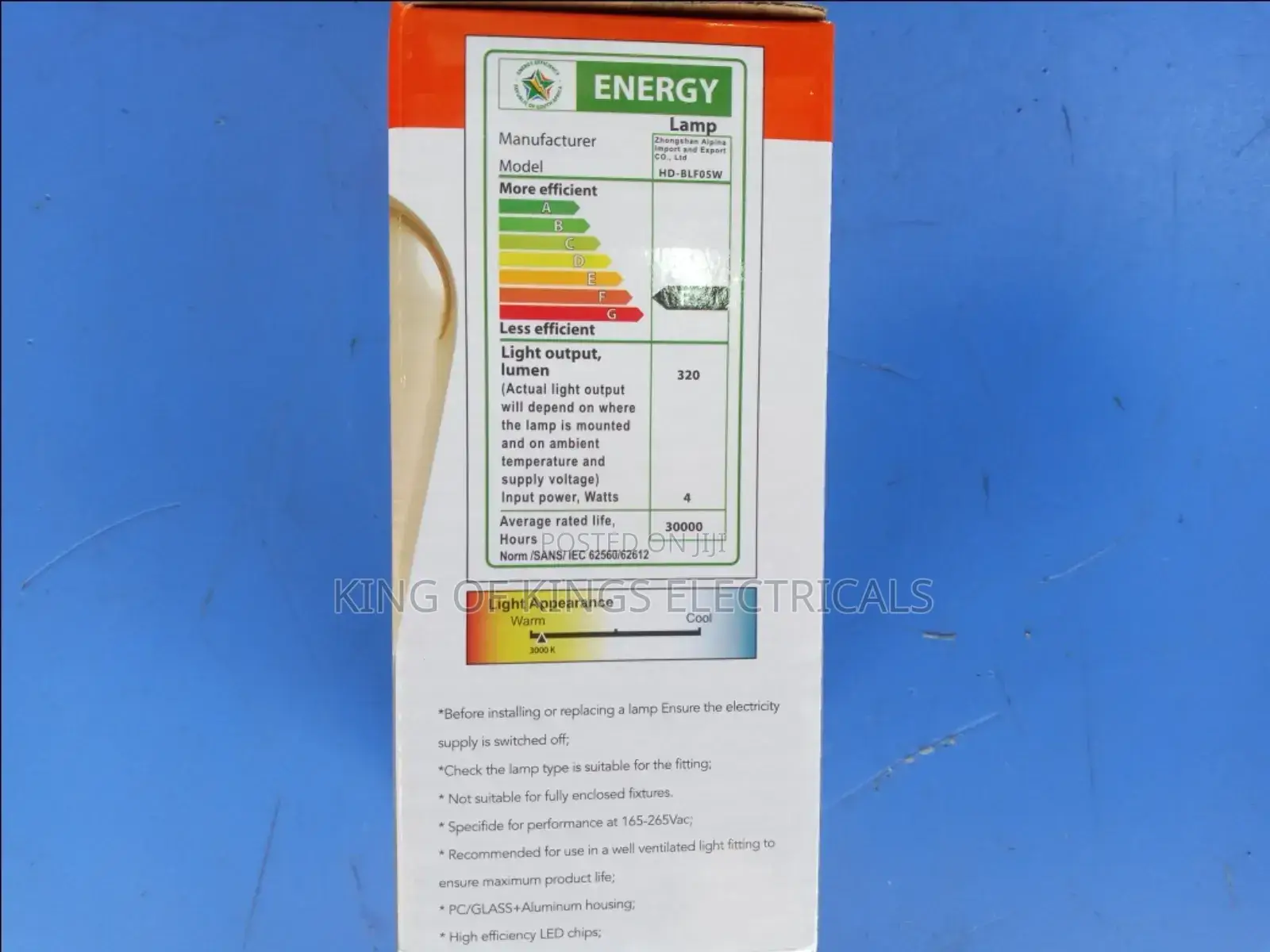 Led St64 Bulb(Warm and White Color,4w)
