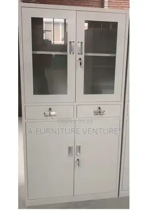 Top Glass Cabinet With Drawers