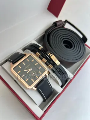 Hermes Watch Bracelet Belt Valentine Gift Set in Accra - Fast Delivery