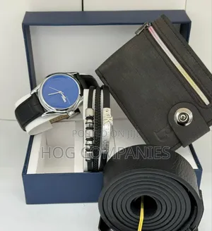 Calvin Klein Watch Belt Wallet Gift Set Package Box- Fast Delivery