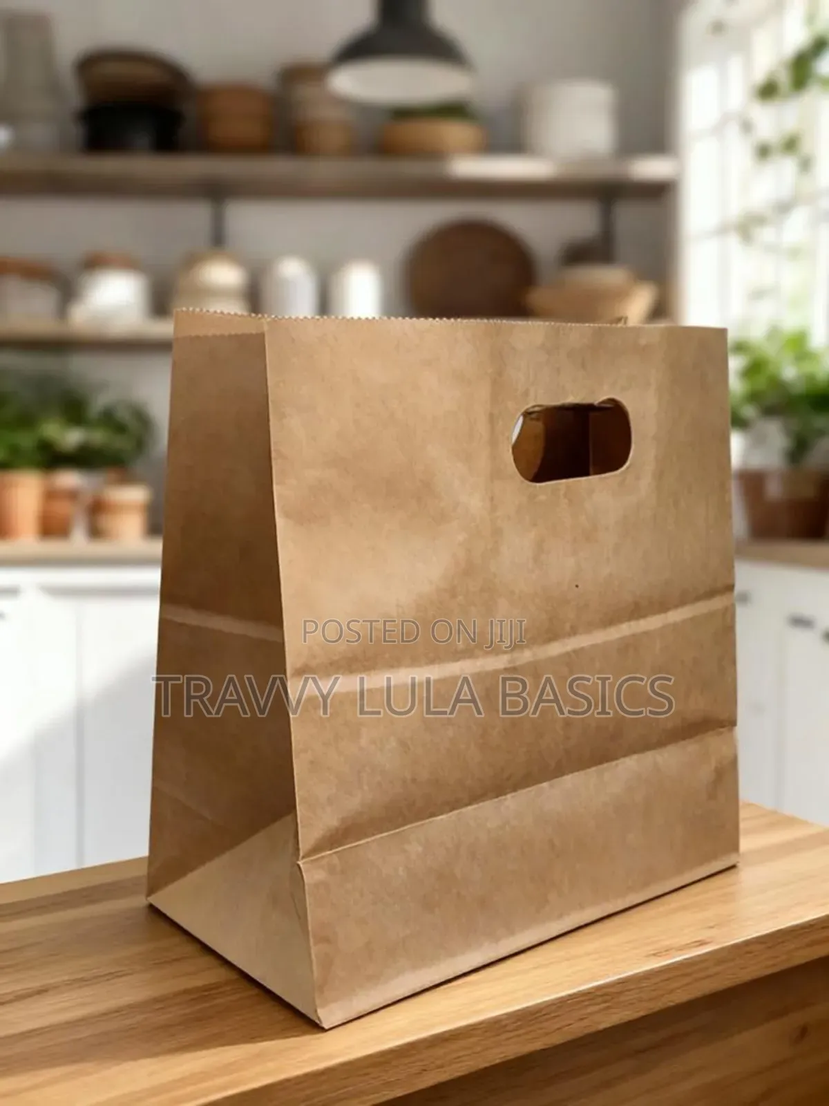 Die Cut Paper Handle Food Envelope Bags