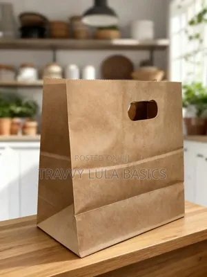 Die Cut Paper Handle Food Envelope Bags