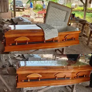 Golden Maple Wood Tone Casket