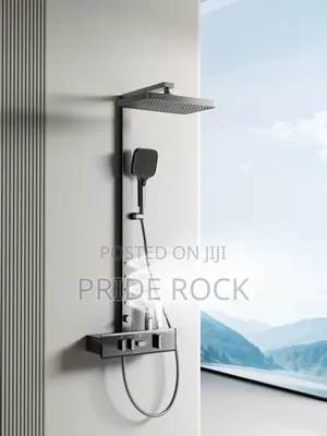Black Quality Shower Pole