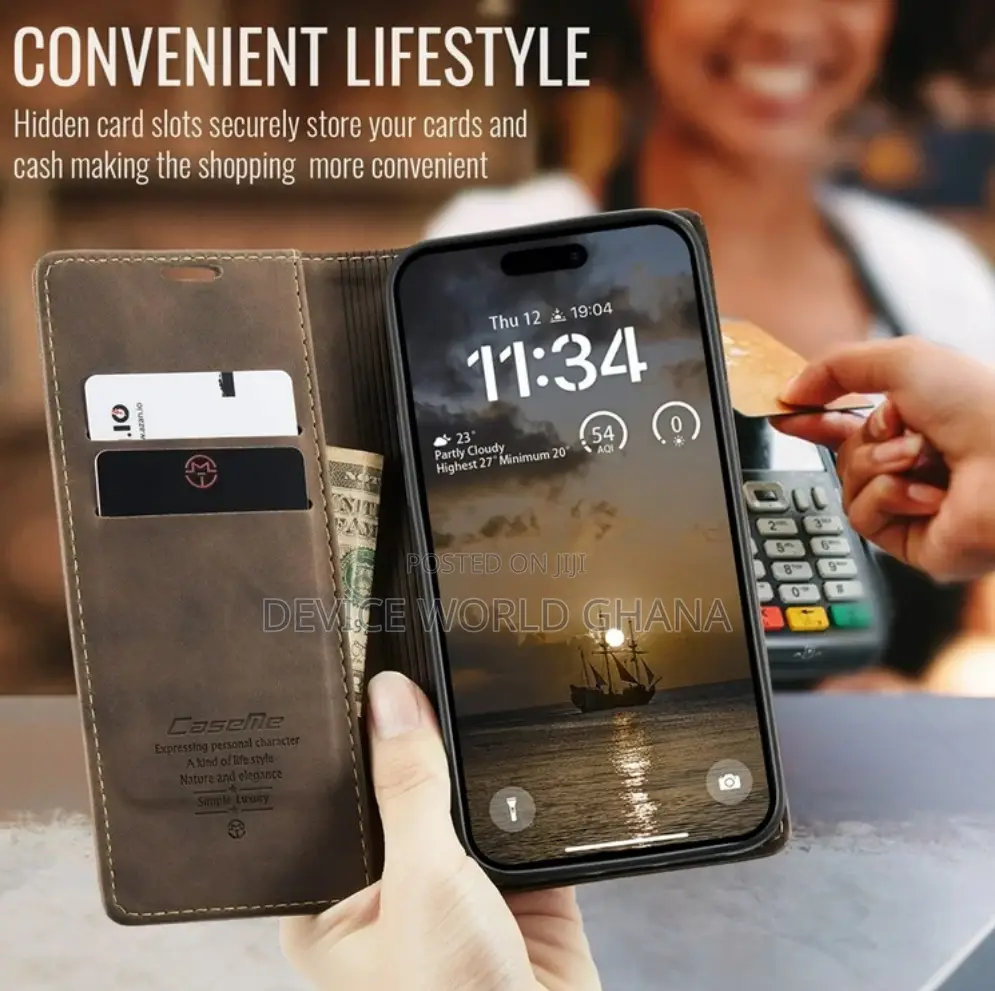 Case Me Leather Flip Case for iPhone 17promax 17pro 17 17air