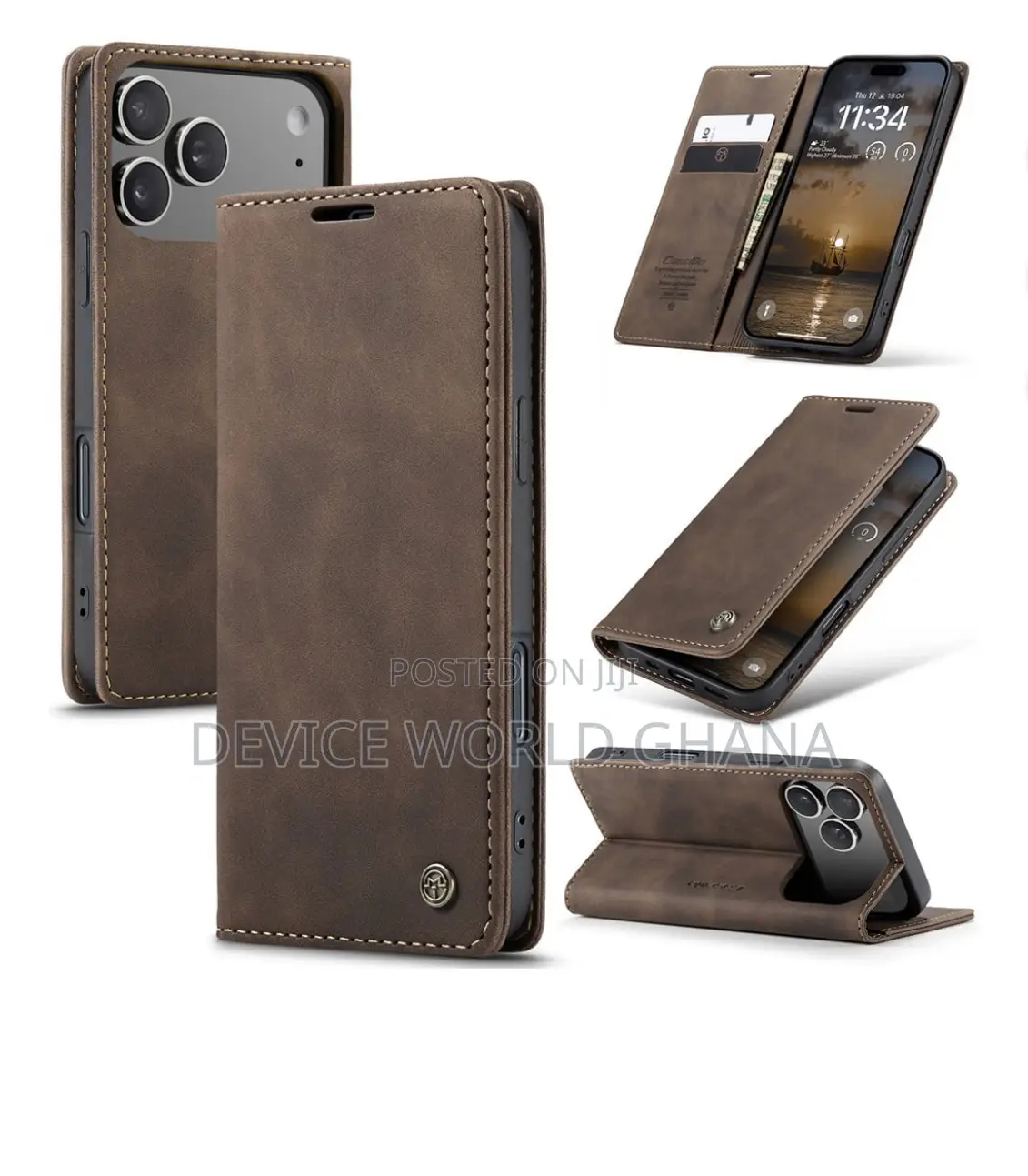 Case Me Leather Flip Case for iPhone 17promax 17pro 17 17air